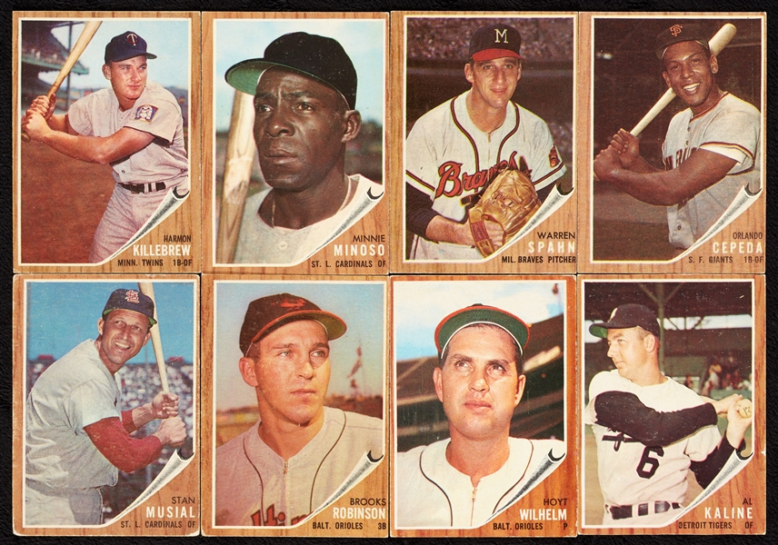 1962 Topps Baseball Partial Set, 29 HOFers (552/598)