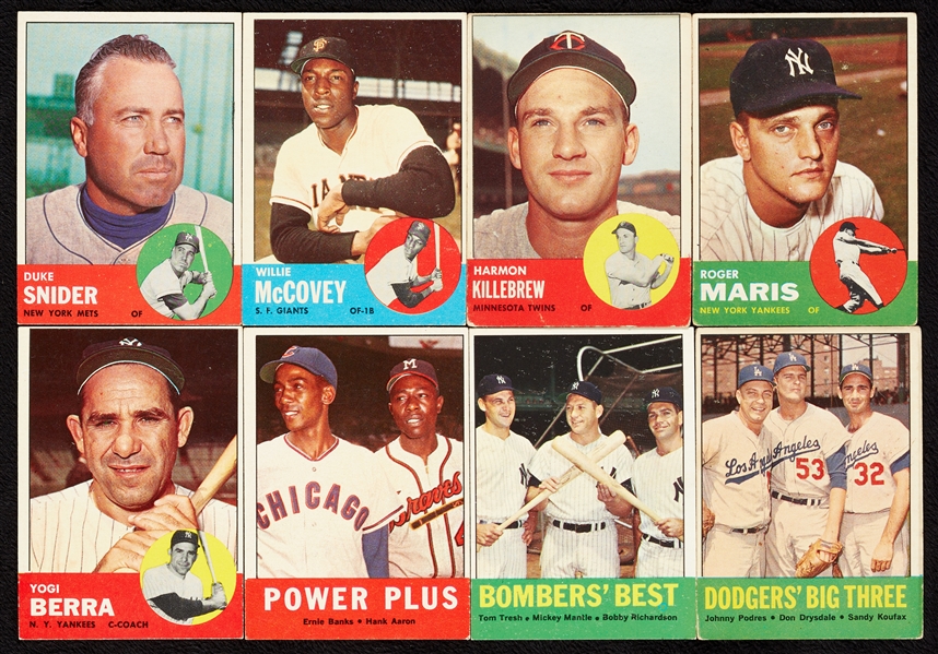 1963 Topps Baseball Near Set (574/576)