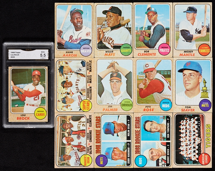 1968 Topps Baseball High-Grade Complete Set (598)