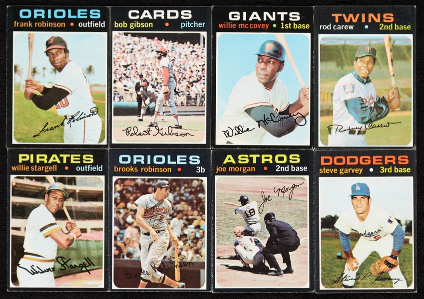 1971 Topps Baseball Partial Set, 26 HOFers (610/752)