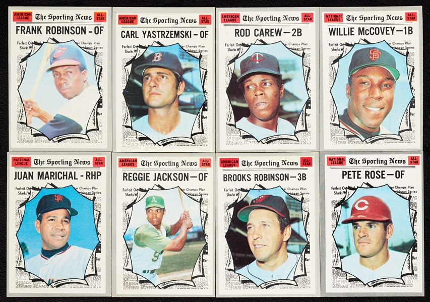 1970 Topps Baseball All-Stars Subset High-Grade Group (207)