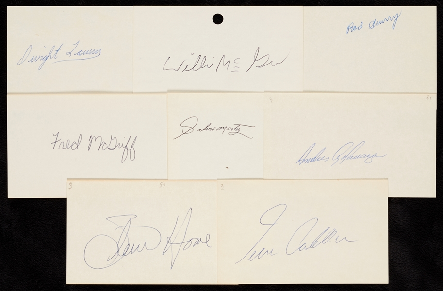 1980-1995 Baseball Signed Index Card Collection (870+) 