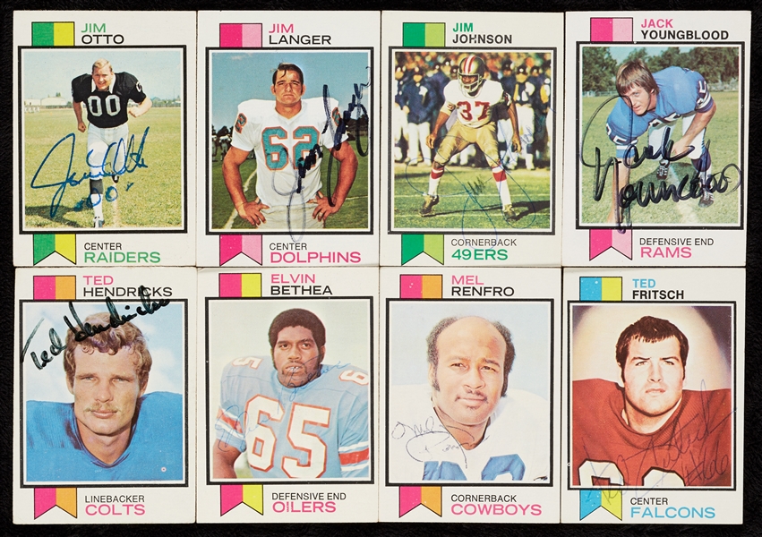 Signed 1973 Topps Football Group (350+)