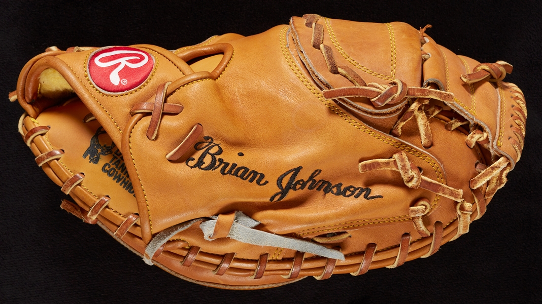 Brian Johnson Game-Used Catcher's Mitt