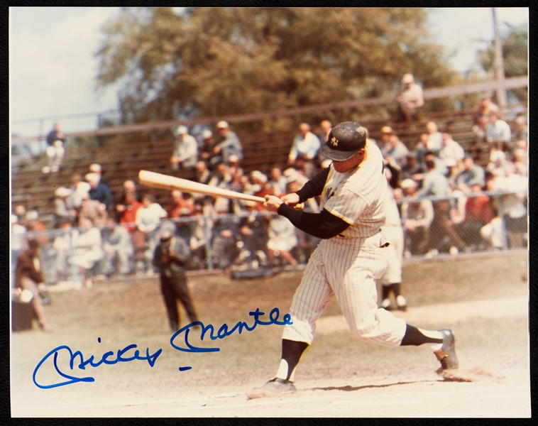 Mickey Mantle Signed 8x10 Photo 