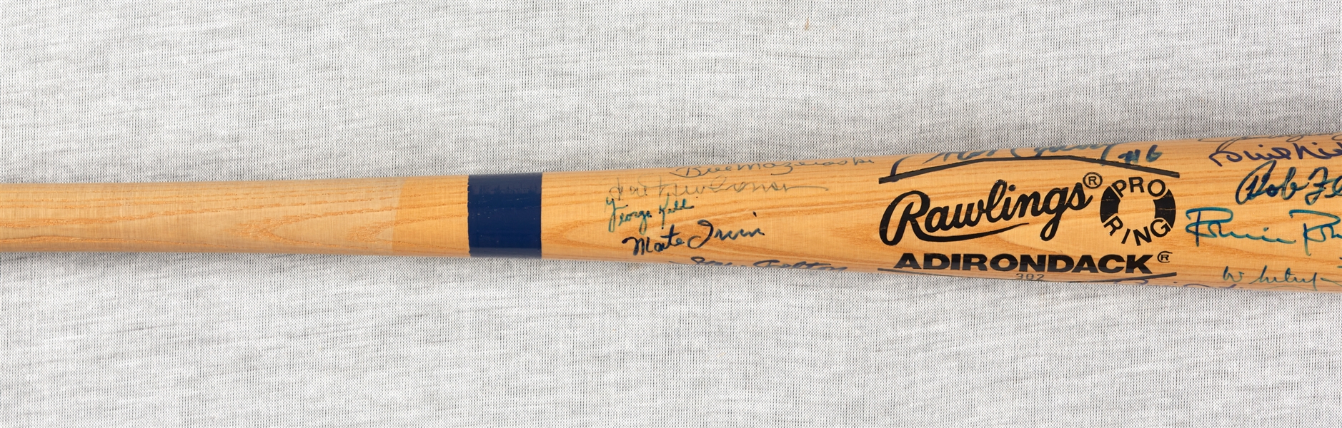 Hall of Famers Multi-Signed Rawlings Bat with Sandy Koufax, Berra, Banks (PSA/DNA)