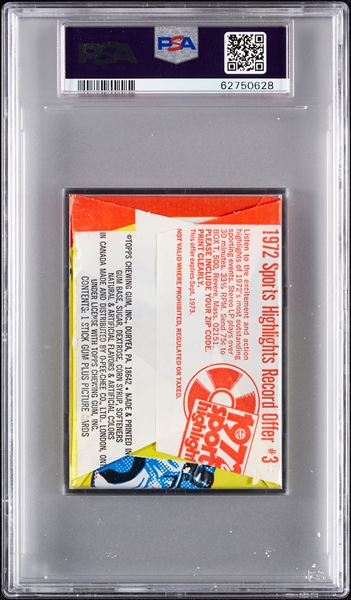 1973 Topps Baseball 4th Series Wax Pack - Gaylord Perry Back (Graded PSA 9)