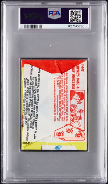 1973 Topps Baseball 5th Series Wax Pack (Graded PSA 9)