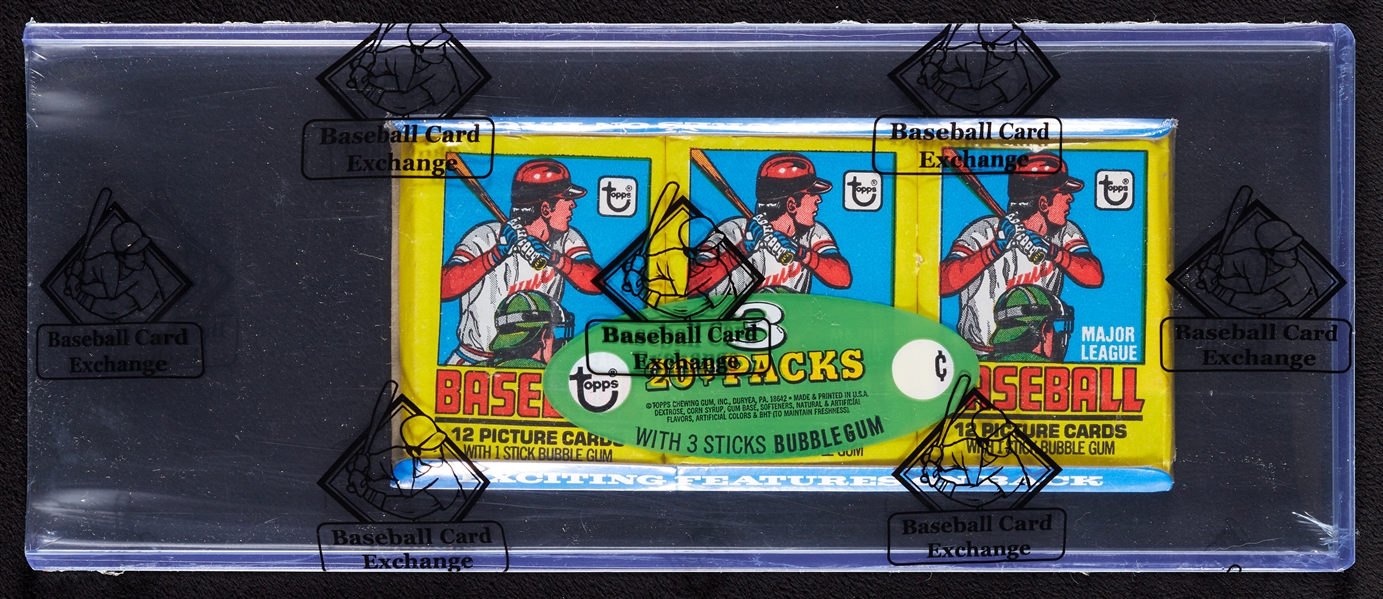 1979 Topps Baseball Wax Pack Tray (BBCE)