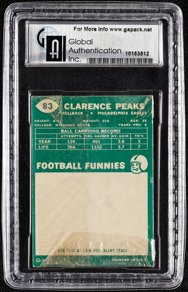 1960 Topps Football Cello Pack - Lenny Moore Top (Graded GAI 7)