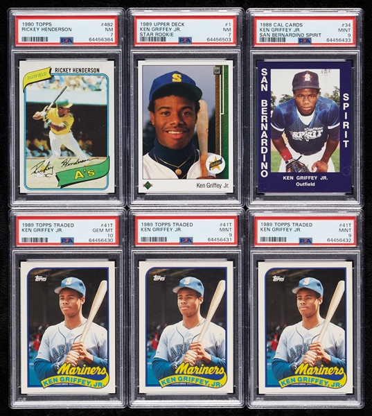 Impressive PSA-Graded Modern RC Group with Henderson, Griffey (13)