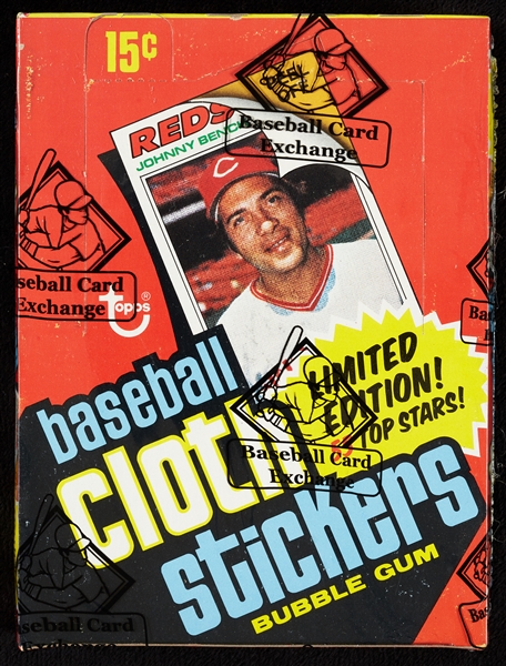 1977 Topps Baseball Cloth Stickers Wax Box (36) (Fritsch/BBCE) (FASC)