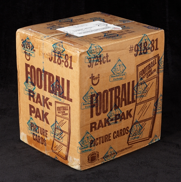 1981 Topps Football Rack Pack Case (3/24) (BBCE)