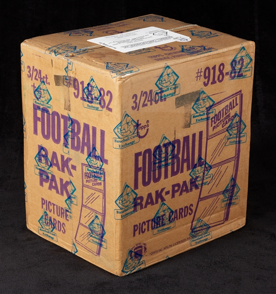 1982 Topps Football Rack Pack Case (3/24) (BBCE)