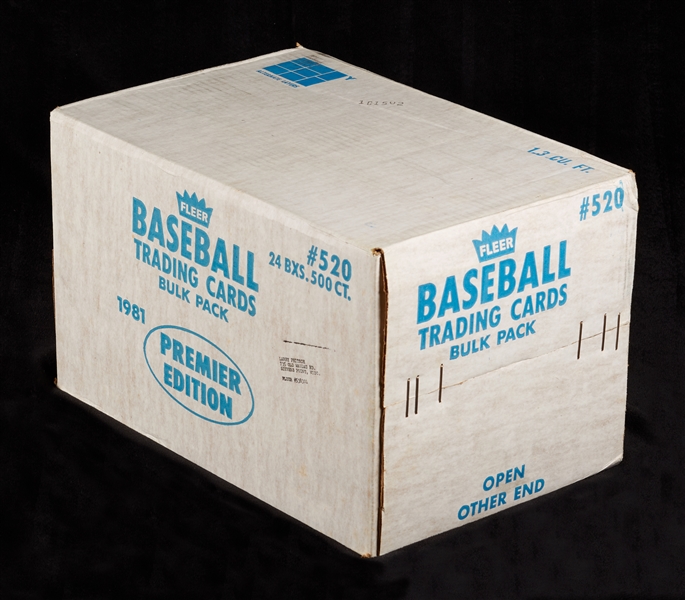 1981 Fleer Baseball Vending Sealed Case (24/500)