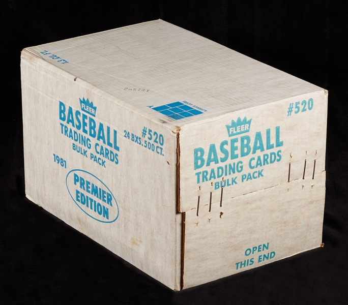 1981 Fleer Baseball Vending Sealed Case (24/500)