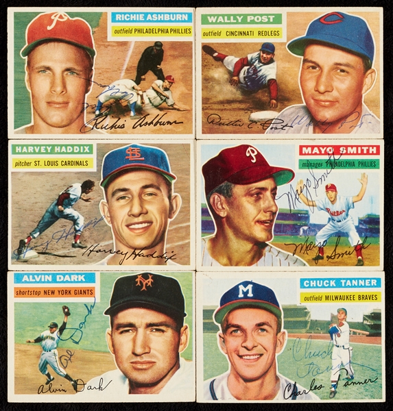 Signed 1956 Topps Baseball Card Group (79)