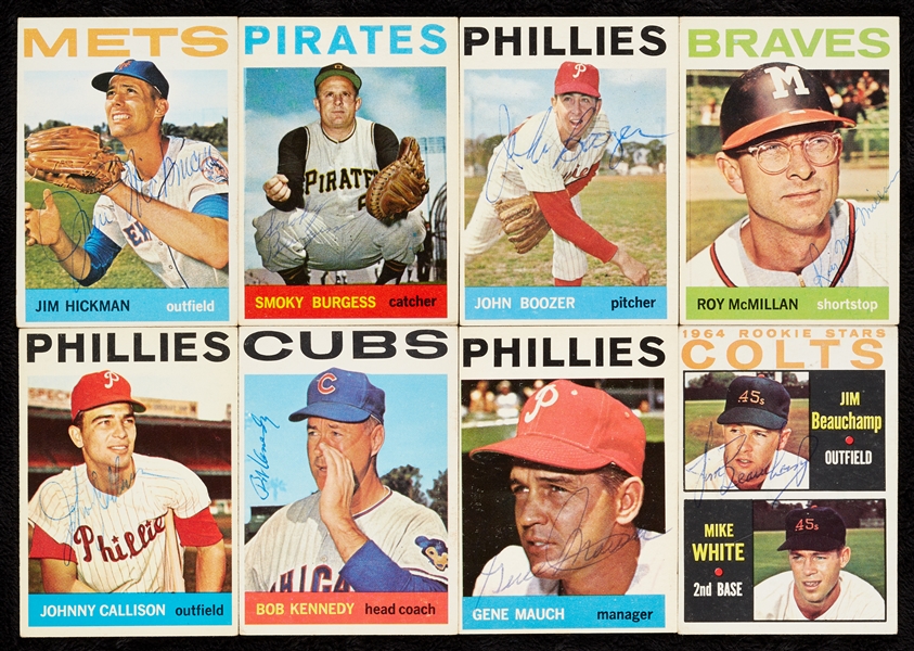 Signed 1964 Topps Baseball Card Group (150+)