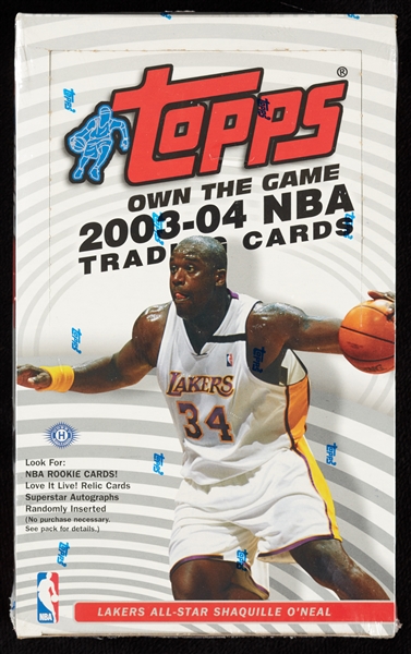 2003-04 Topps Basketball Hobby Wax Box (36)