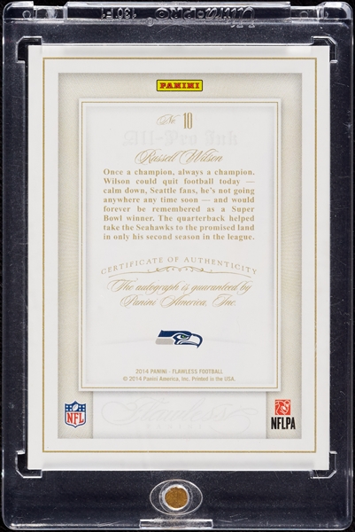 2014 Flawless Russell Wilson All-Pro Ink Auto (1/5)