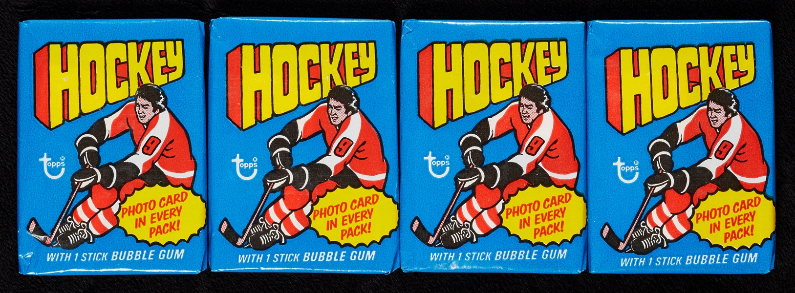 1976 Topps Hockey Wax Packs Group (4)