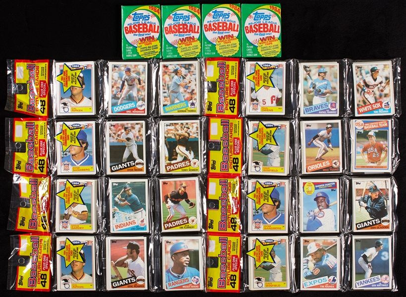 1984 & 1985 Topps Wax and Rack Pack Group (12)