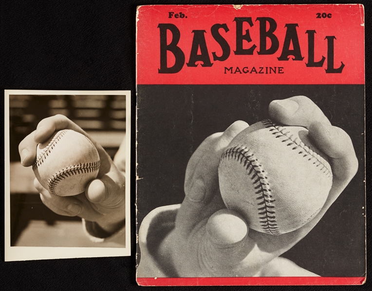 1940 Baseball Magazine Original Cover Photo and Magazine (2)