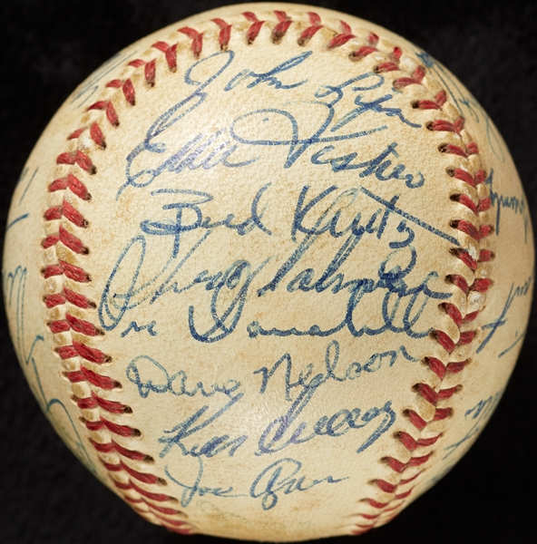 1968 Cleveland Indians Team-Signed Baseball