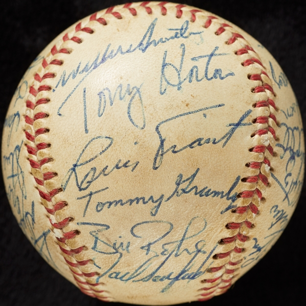 1968 Cleveland Indians Team-Signed Baseball