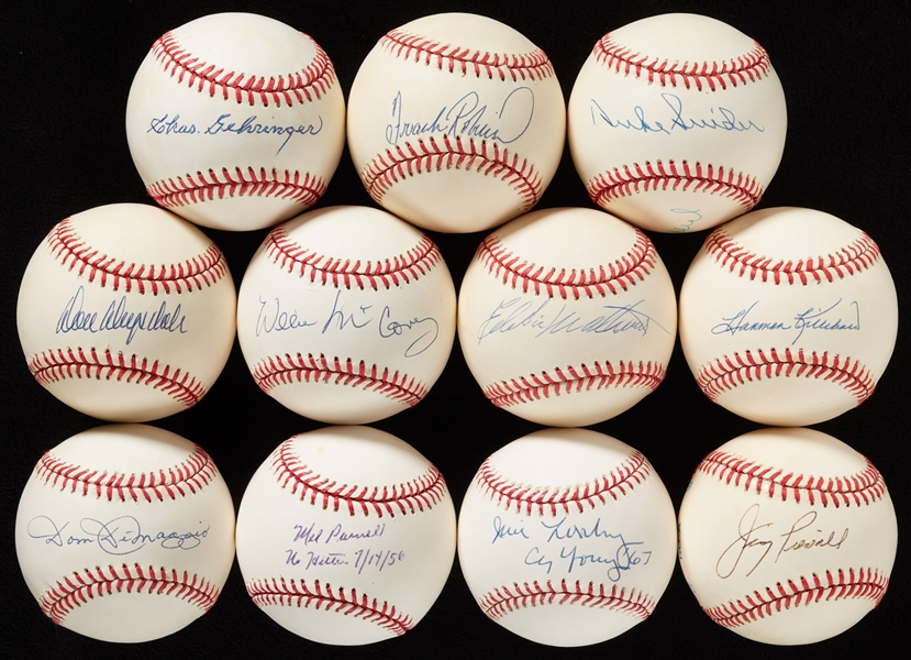 Signed Baseball Group with Drysdale, McCovey (11)