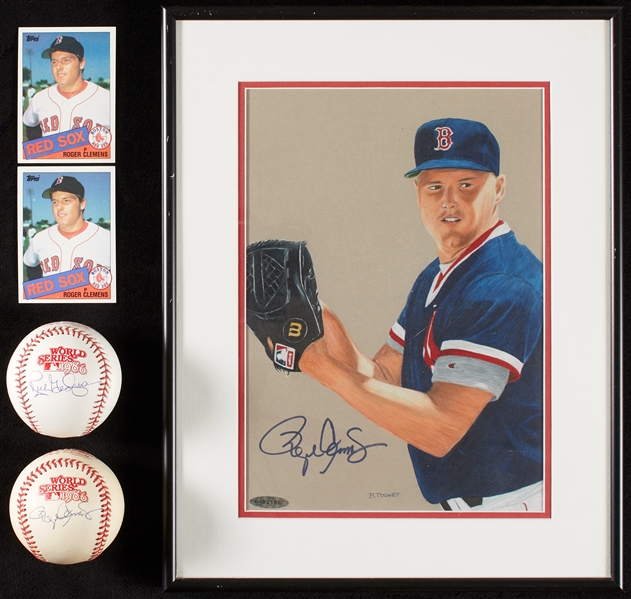 Roger Clemens Signed Group with Baseballs, Photo (4)