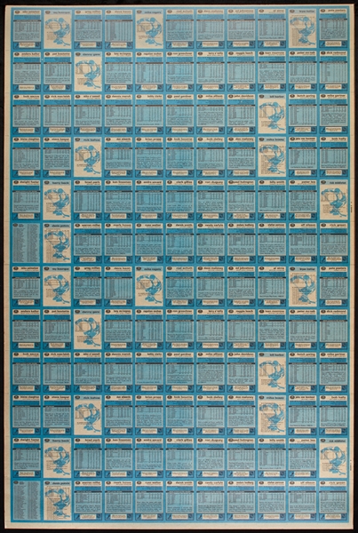 1981-93 Uncut Sheet Collection From All Four Sports, Including Two Proofs (32)