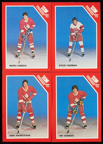 1983 Canada Juniors Near Set with Lemieux, Yzerman (19/22)