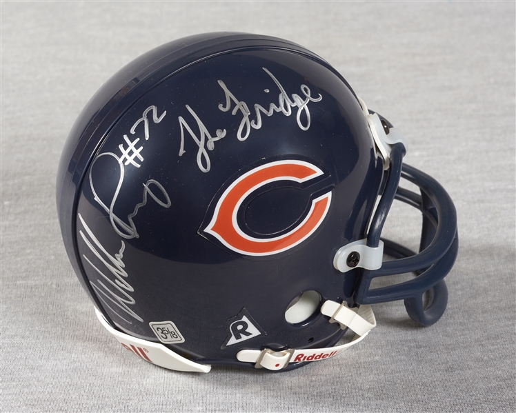 William Refrigerator Perry Signed Bears Mini-Helmet The Fridge (BAS)