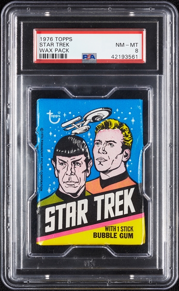 1976 Topps Star Trek Wax Pack (Graded PSA 8)
