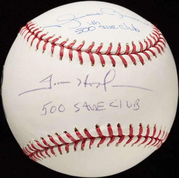 Mariano Rivera & Trevor Hoffman Dual-Signed OML Baseball (JSA)