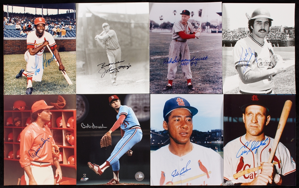 Signed St. Louis Cardinals 8x10 Photo Collection (73)