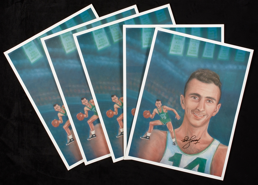Bob Cousy Signed 16x20 Posters Group (5)
