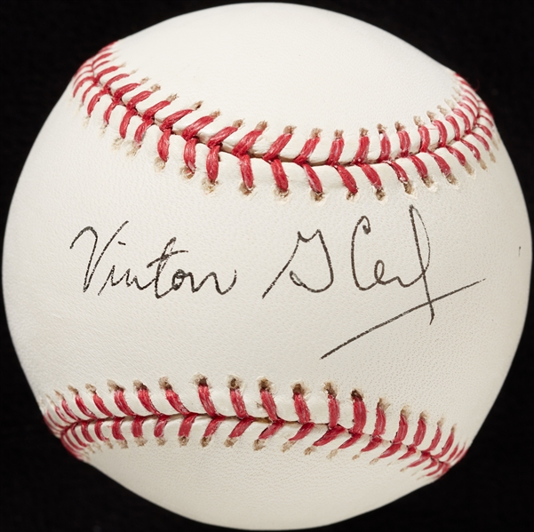Google Inventor Vinton Cerf Single-Signed Baseball (PSA/DNA)