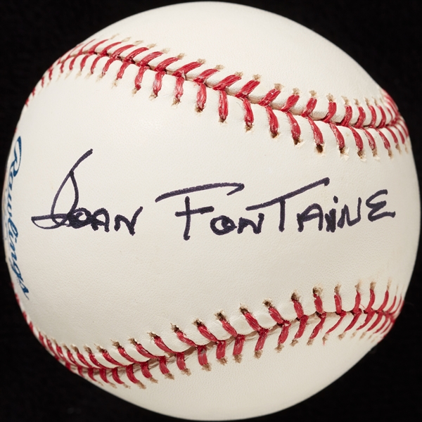Joan Fontaine Single-Signed OML Baseball (PSA/DNA)