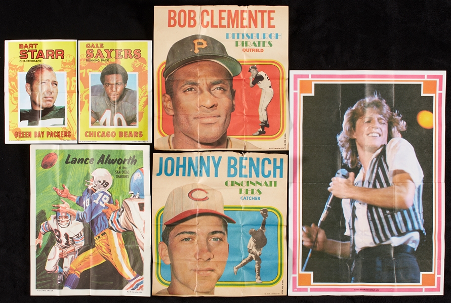 1968-78 Topps Baseball and Football Posters Group, Plus Andy Gibb (43)