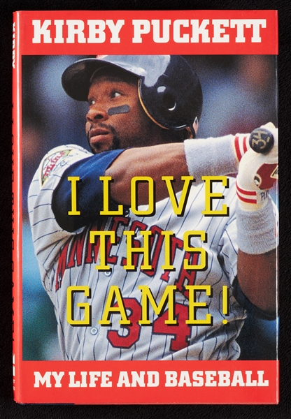 Kirby Puckett Signed I Love This Game Book (BAS)
