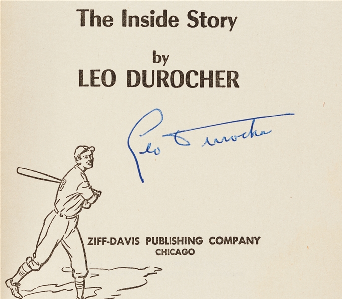 Leo Durocher & Walter Alston Signed Books Pair (2)
