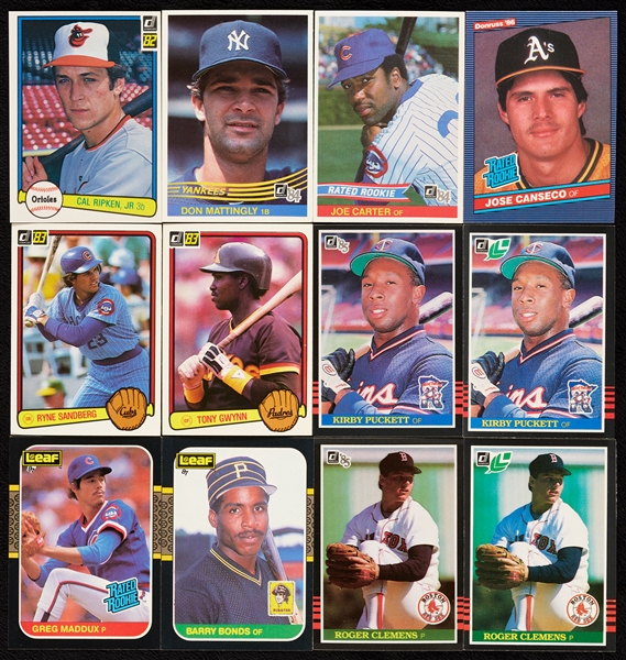 1981-88 Donruss Baseball Set Run Plus Boxed Sets (25)