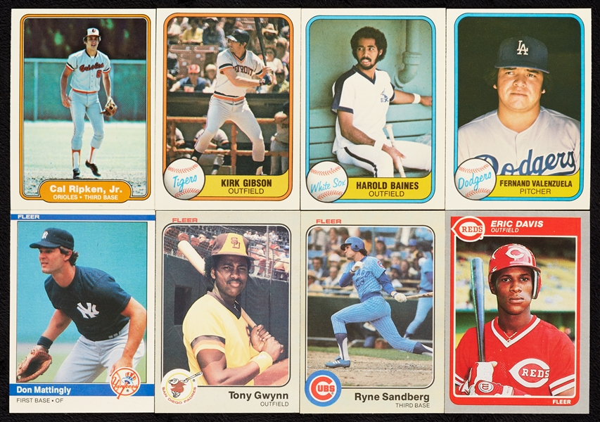 1981-89 Fleer Baseball Set Run Plus Update Sets (12)