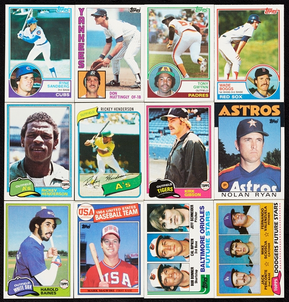 1980-86 Topps Baseball High-Grade Complete Sets (8)