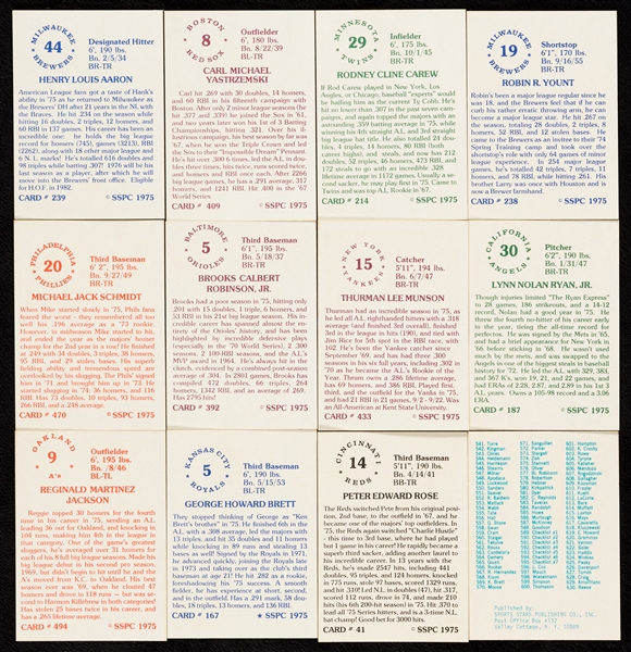 1976 SSPC Baseball High-Grade Sets (2)