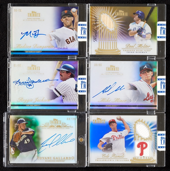 2012 Topps Tribute Group with Bumgarner, Reggie Jackson Autos (28)