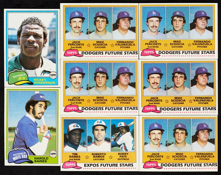 1981 Topps Baseball Super High-Grade Complete Sets (10)