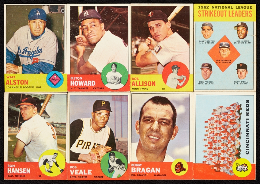 Massive Group of 1963 Topps Baseball, 20 High Nos., Many Specials (2,800)